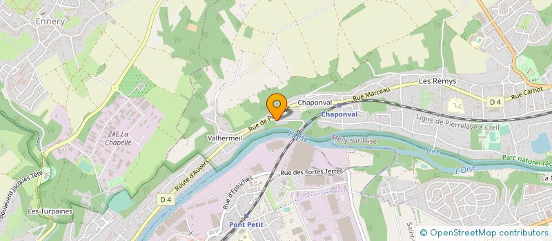 localisation de l'entreprise R&O ENERGY à AUVERS-SUR-OISE