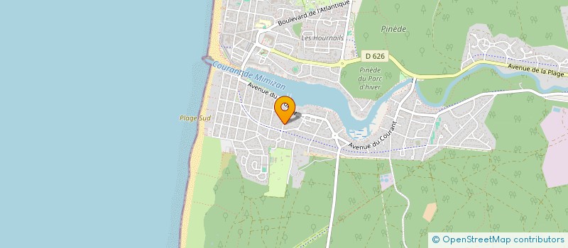 localisation de l'entreprise R.O.M.A.  MIMIZAN