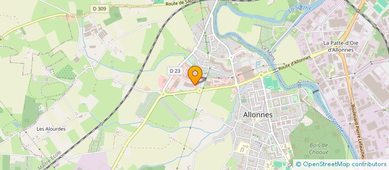localisation de l'entreprise R.O.M.A. à ALLONNES