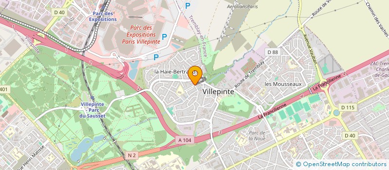 localisation de l'entreprise R.O PARTICIPATIONS à VILLEPINTE