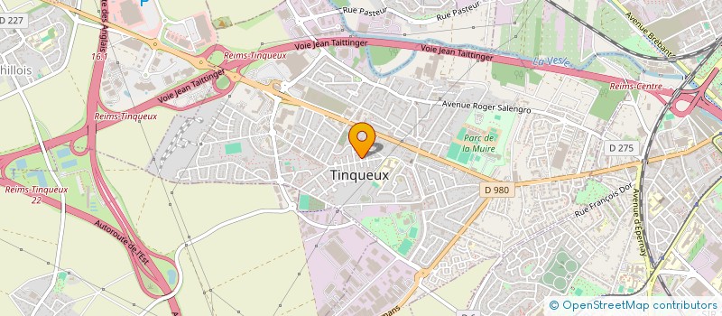 localisation de l'entreprise R.O.S.E  TINQUEUX