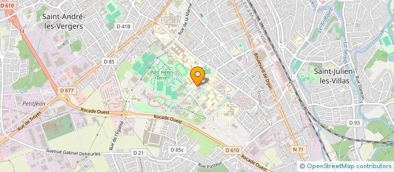 localisation de l'entreprise R-O-S- GYMNASTIQUE VOLONTAIRE  ROSIERES-PRES-TROYES