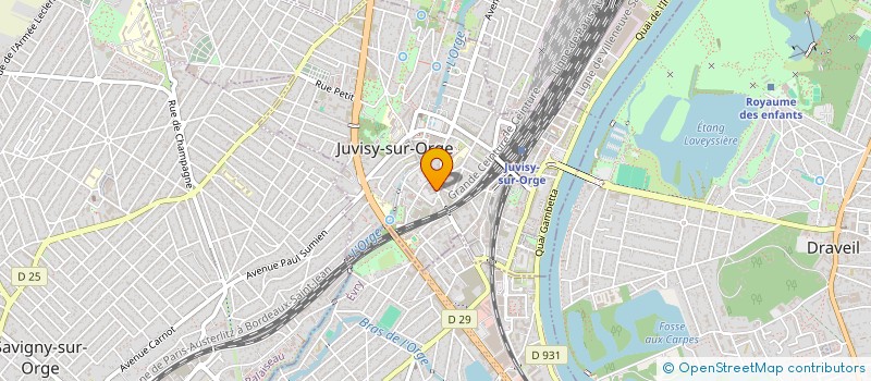 localisation de l'entreprise R.O SARL à JUVISY-SUR-ORGE