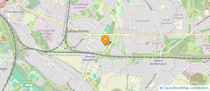localisation de l'entreprise R'ONE TRANSPORTS à SALLAUMINES