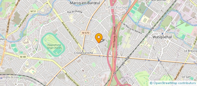 localisation de l'entreprise R'OWL FOR ALL à MARCQ-EN-BARŒUL