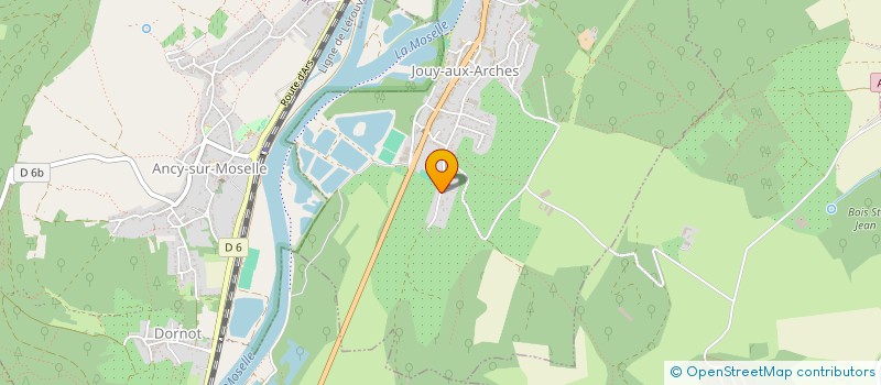 localisation de l'entreprise R.P.  JOUY-AUX-ARCHES