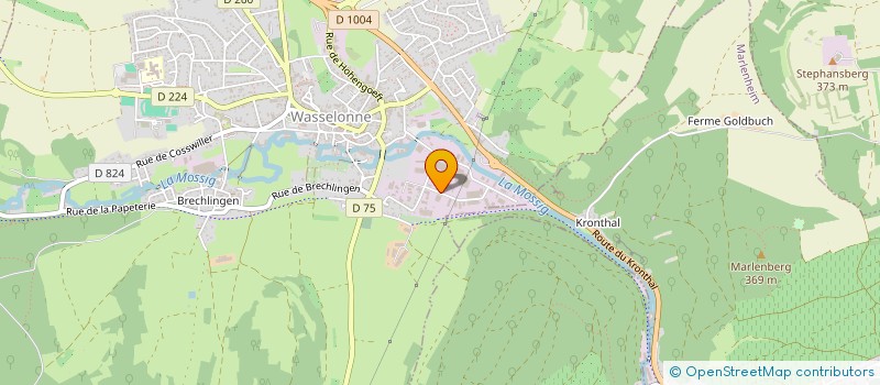 localisation de l'entreprise R.P. AUTO à WASSELONNE
