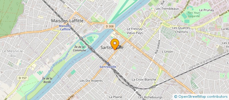 localisation de l'entreprise R.P.B. à SARTROUVILLE