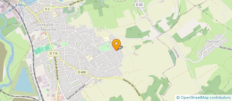 localisation de l'entreprise R.P.C.  DOMBASLE-SUR-MEURTHE