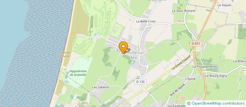 localisation de l'entreprise R.P.C. 58 GESTION  BREVILLE-SUR-MER