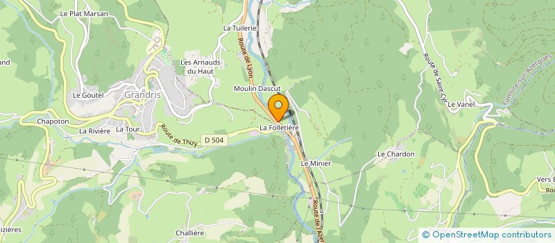 localisation de l'entreprise R.P.C  LAMURE SUR AZERGUES