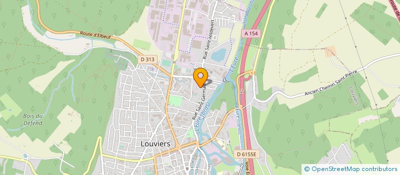 localisation de l'entreprise R.P.E. à LOUVIERS
