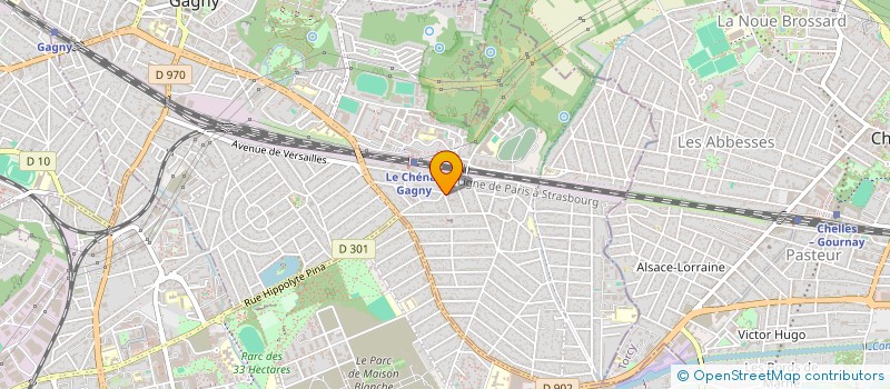 localisation de l'entreprise R.P.E à GAGNY