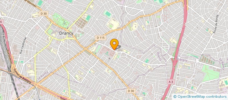 localisation de l'entreprise R P F à DRANCY