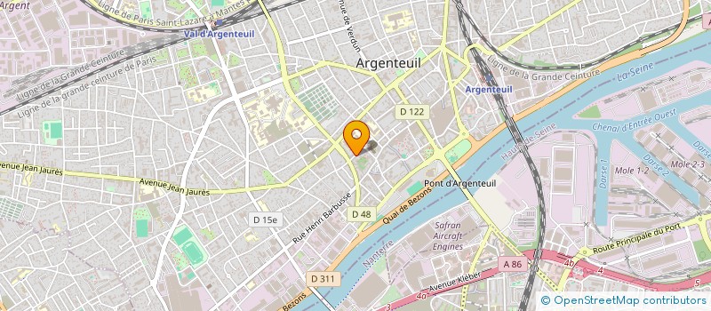 localisation de l'entreprise R P I  ARGENTEUIL