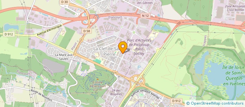 localisation de l'entreprise R.P.L.  ELANCOURT