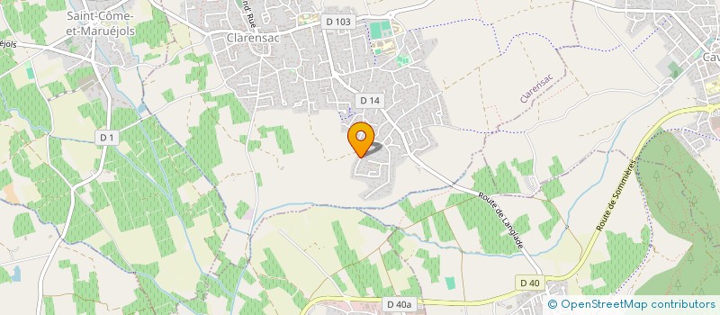 localisation de l'entreprise R.P. LIVRAISONS à CLARENSAC