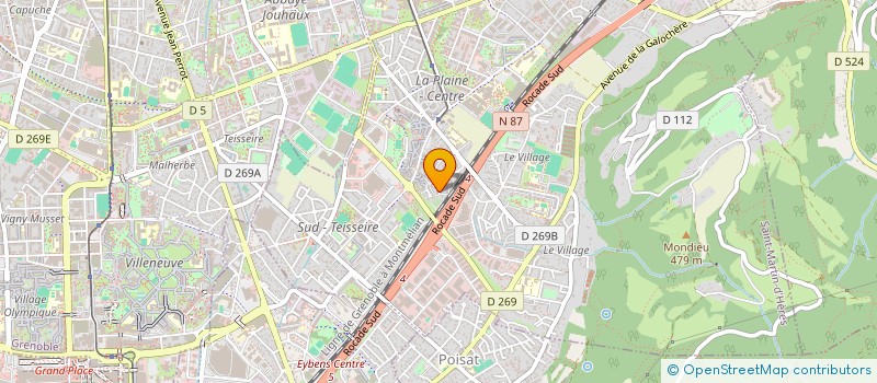 localisation de l'entreprise R P M  SAINT-MARTIN-D'HERES