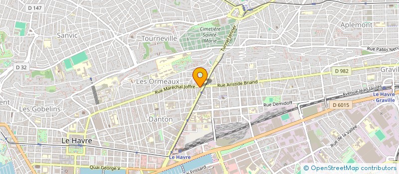 localisation de l'entreprise R.P.MARKET à LE HAVRE