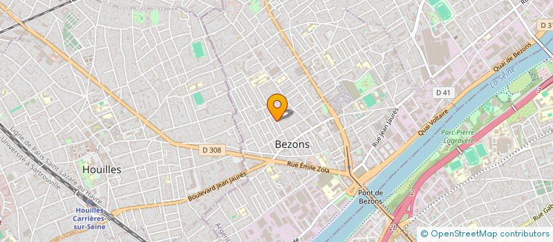 localisation de l'entreprise R.P. MULTISERVICES à BEZONS