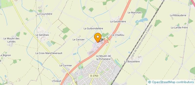 localisation de l'entreprise R.P.OUEST à L'HERBERGEMENT