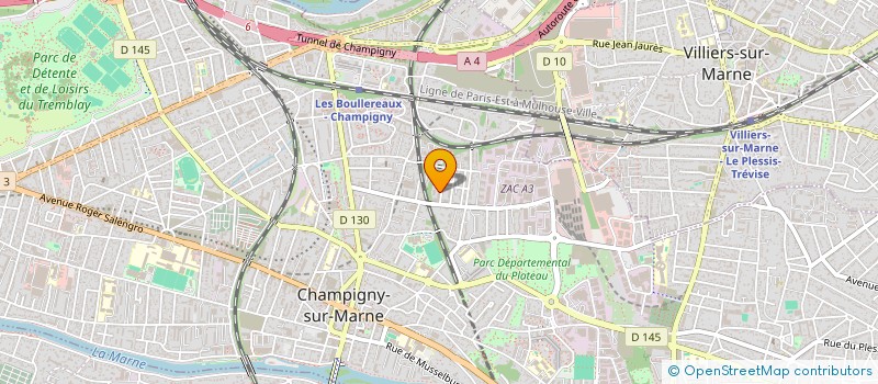 localisation de l'entreprise R&P SOLUTION à CHAMPIGNY-SUR-MARNE