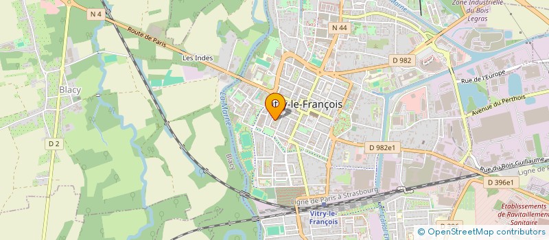 localisation de l'entreprise R'PHONE à VITRY-LE-FRANCOIS