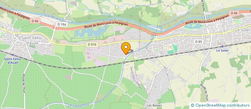 localisation de l'entreprise R PLOMBERIE 66 à SAINT-FELIU-D'AVALL