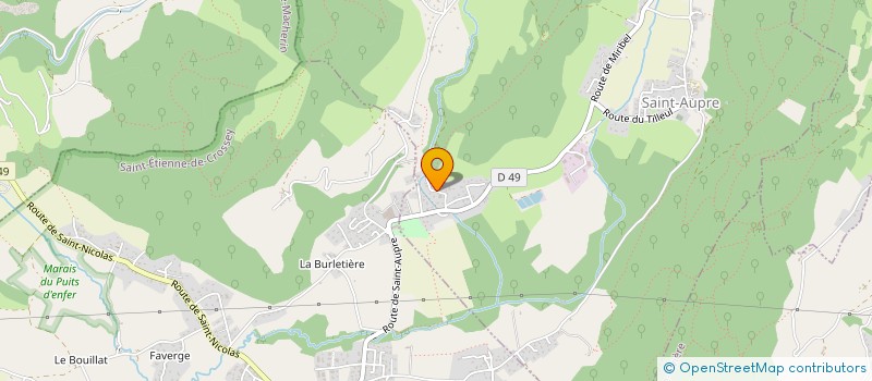 localisation de l'entreprise R PLOMBERIE CHAUFFAGE  SAINT-AUPRE