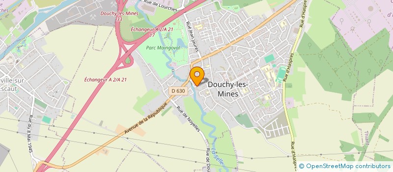 localisation de l'entreprise R. POTTIER ET COMPAGNIE à DOUCHY-LES-MINES