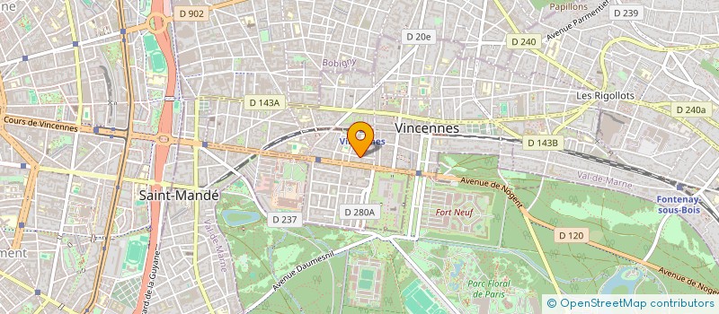 localisation de l'entreprise R PRESTIGE  VINCENNES