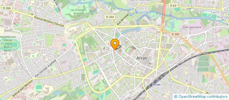 localisation de l'entreprise R.PRODUCTION à ARRAS