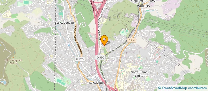 localisation de l'entreprise R.R. à SEPTEMES LES VALLONS