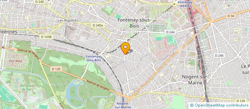 localisation de l'entreprise R&R à FONTENAY-SOUS-BOIS