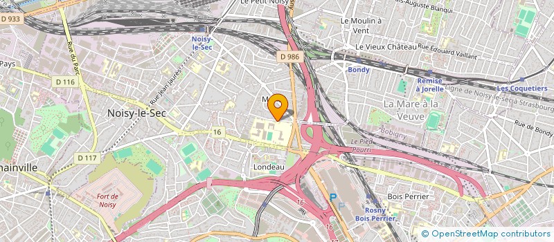 localisation de l'entreprise R.R. à NOISY-LE-SEC