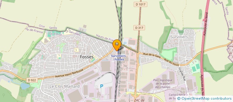 localisation de l'entreprise R.R  FOSSES