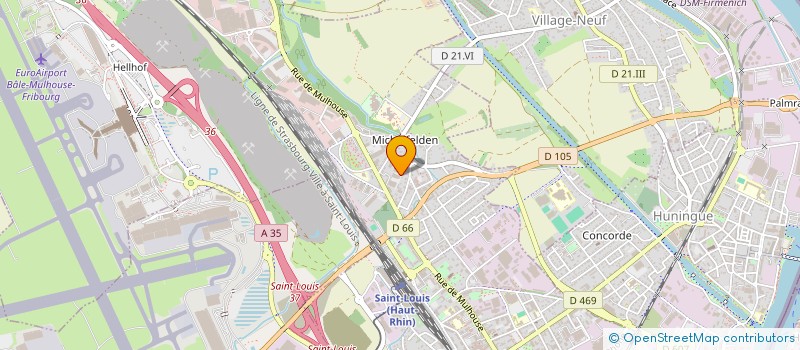 localisation de l'entreprise R.R AUTO  SAINT-LOUIS