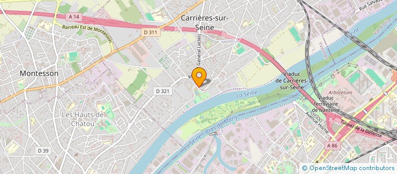 localisation de l'entreprise R&R DEVCO à CARRIERES-SUR-SEINE