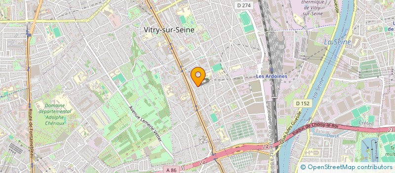 localisation de l'entreprise R.R.H.B  VITRY-SUR-SEINE