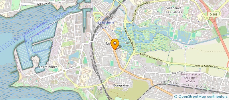 localisation de l'entreprise R&R INVEST  LA ROCHELLE