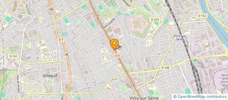 localisation de l'entreprise R R M à VITRY-SUR-SEINE
