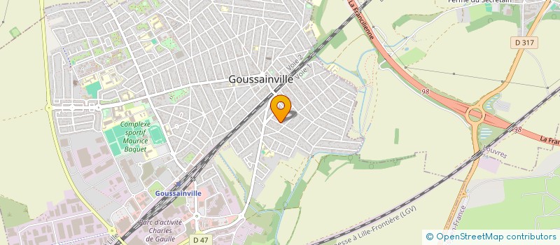 localisation de l'entreprise R R M C à GOUSSAINVILLE