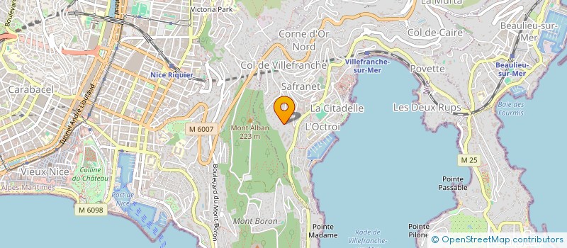 localisation de l'entreprise R&R RIVIERA à VILLEFRANCHE-SUR-MER