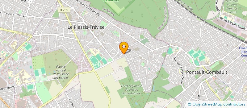 localisation de l'entreprise R.R.S. à LE PLESSIS-TREVISE