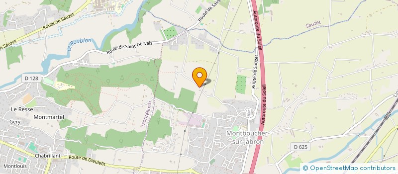localisation de l'entreprise R.S.  MONTBOUCHER-SUR-JABRON