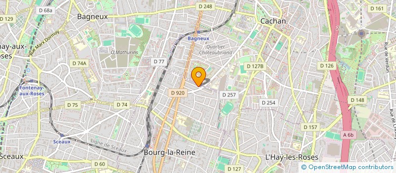 localisation de l'entreprise R&S à BOURG-LA-REINE