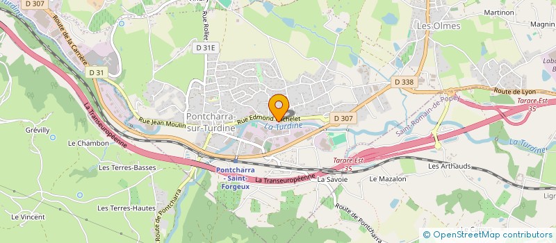 localisation de l'entreprise R & S à VINDRY-SUR-TURDINE