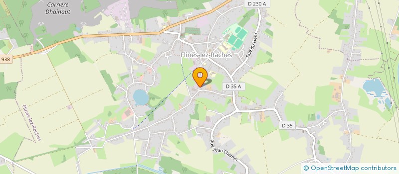 localisation de l'entreprise R.S.A à FLINES-LEZ-RACHES