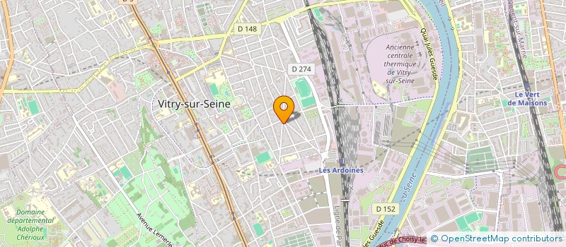 localisation de l'entreprise R.S.A à VITRY-SUR-SEINE