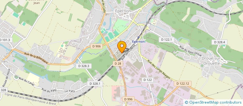 localisation de l'entreprise R.S.A.D à EPERNON